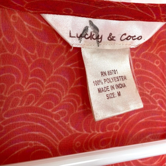 Lucky & Coco Women’s Lightweight Beaded Tunic Top - Picture 4 of 6